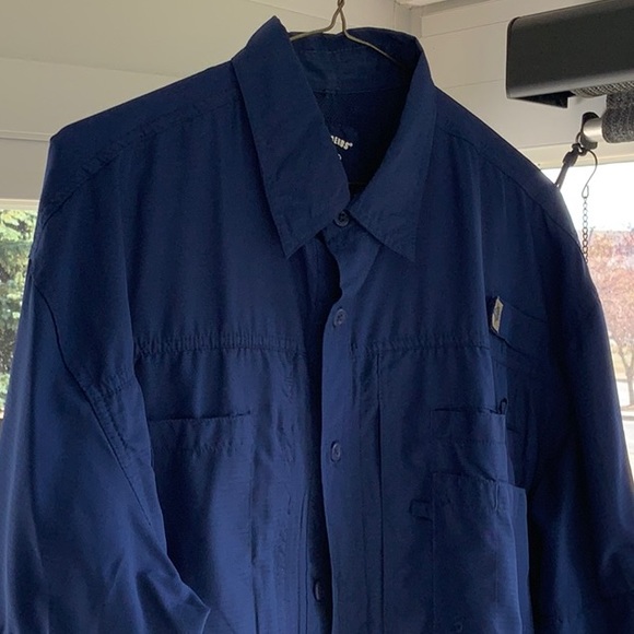 REEL LEGEND NAVY BLUE FISHING SHIRT M - Picture 2 of 6